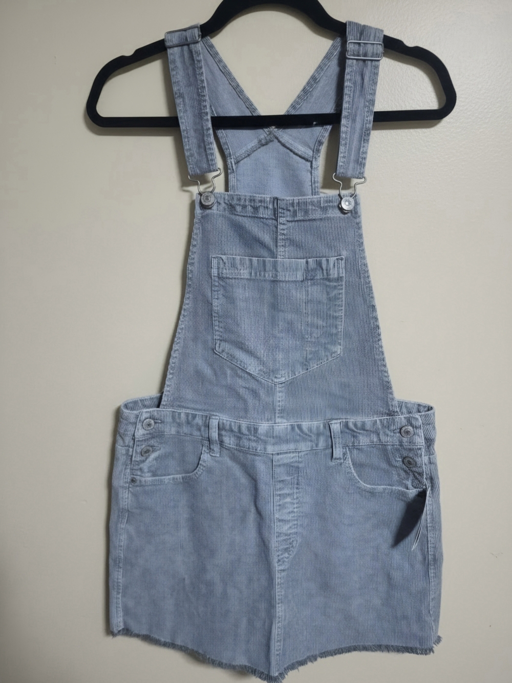 American Eagle AE Corduroy Overall Mini Skirt Denim Overall Shorts Size Medium